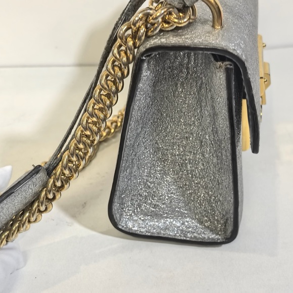 Gucci Galassia Small Padlock Shoulder Bag Argento main image 4
